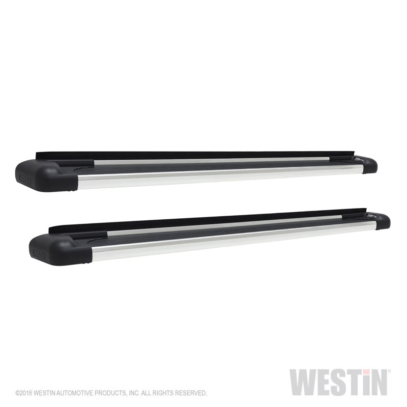 Westin SG6 Polished Aluminum Running Boards 85.5 in - Mammoth Racing -