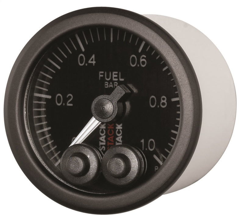 Autometer Stack 52mm 0-1 Bar M10 Male Pro-Control Fuel Pressure Gauge - Black - My Store