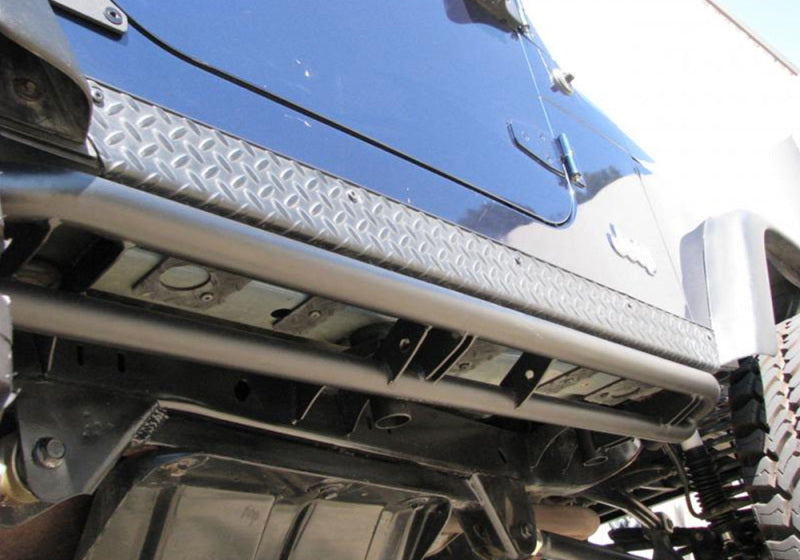 N-Fab RKR Rails 97-06 Jeep Wrangler TJ/BJ 2 Door All - Tex. Black - 1.75in - Mammoth Racing -