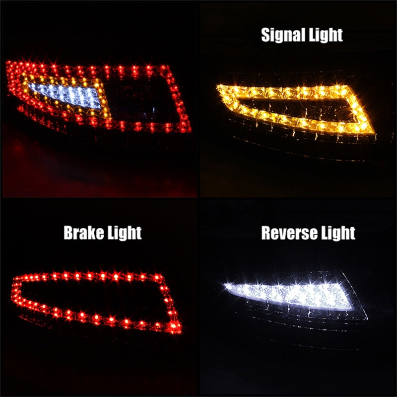 Xtune Porsche 911 997 05-08 LED Tail Lights Red Clear ALT-ON-P99705-LED-RC - Mammoth Racing -