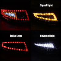 Xtune Porsche 911 997 05-08 LED Tail Lights Red Clear ALT-ON-P99705-LED-RC - Mammoth Racing -