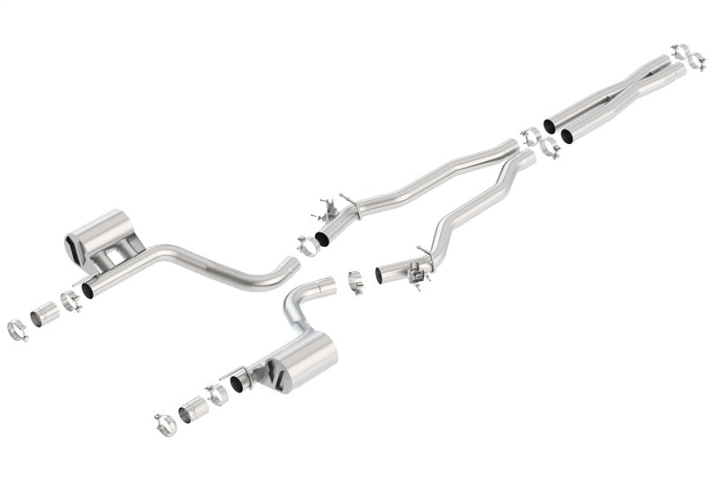 Borla 15-16 Dodge Charger Hellcat 6.2L V8 ATAK Catback Exhaust w/ Valves No Tips Factory Valance - My Store