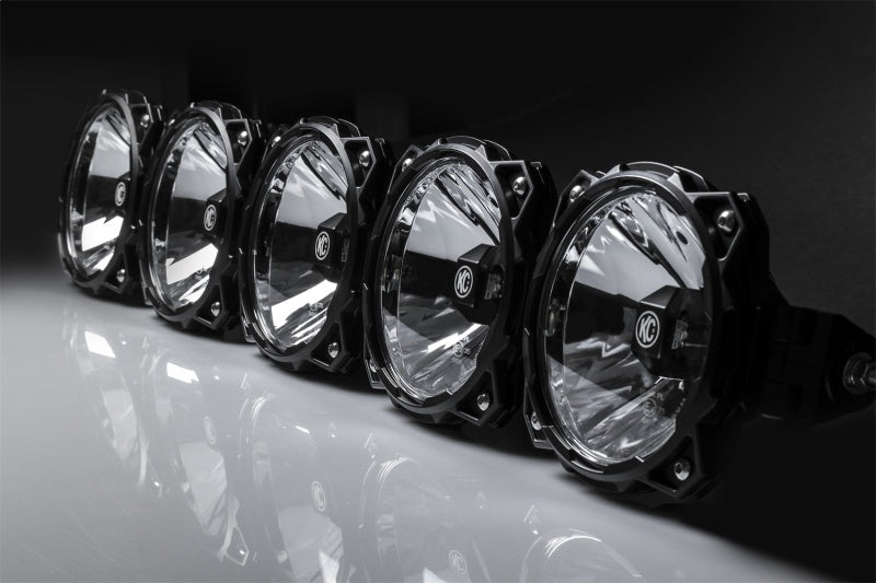KC HiLiTES Polaris RZR 32in. Pro6 Gravity LED 5-Light 100w Combo Beam Overhead Light Bar System - Mammoth Racing -