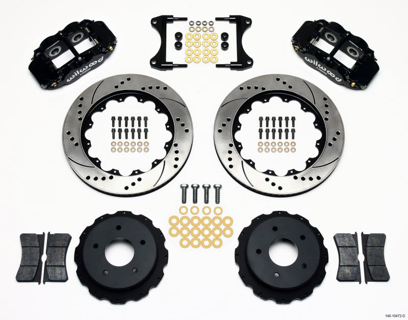 Wilwood Narrow Superlite 4R Rear Kit 14.00in Drilled 65-82 Corvette C2/c3 - Mammoth Racing -