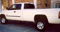 N-Fab Nerf Step 97-01 Dodge Ram 1500/2500/3500 Quad Cab 8ft Bed - Gloss Black - Bed Access - 3in - Mammoth Racing -