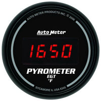 Autometer Z Series 52mm 0-2000 Deg F Digital EGT/Pyrometer Gauge - My Store
