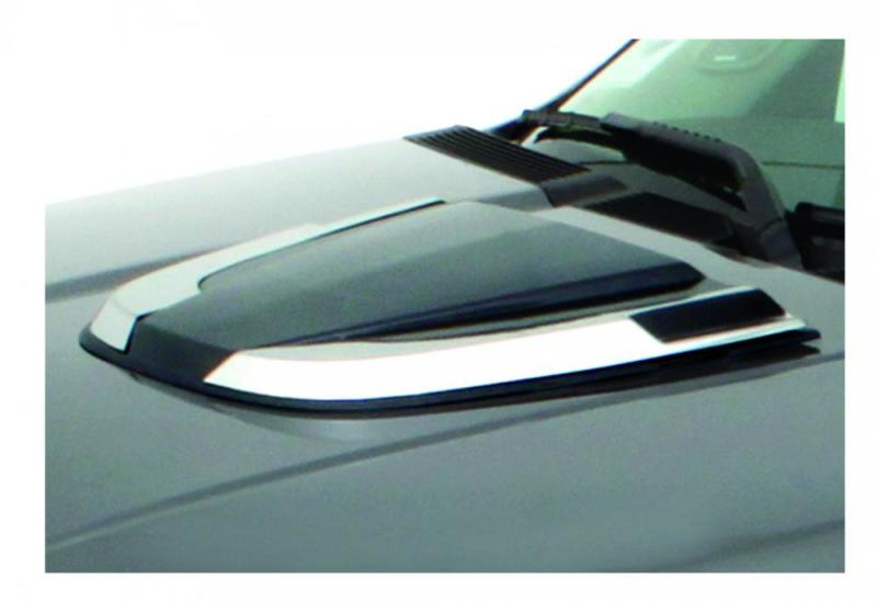 AVS Universal Hood Scoop - Smoke - Mammoth Racing -