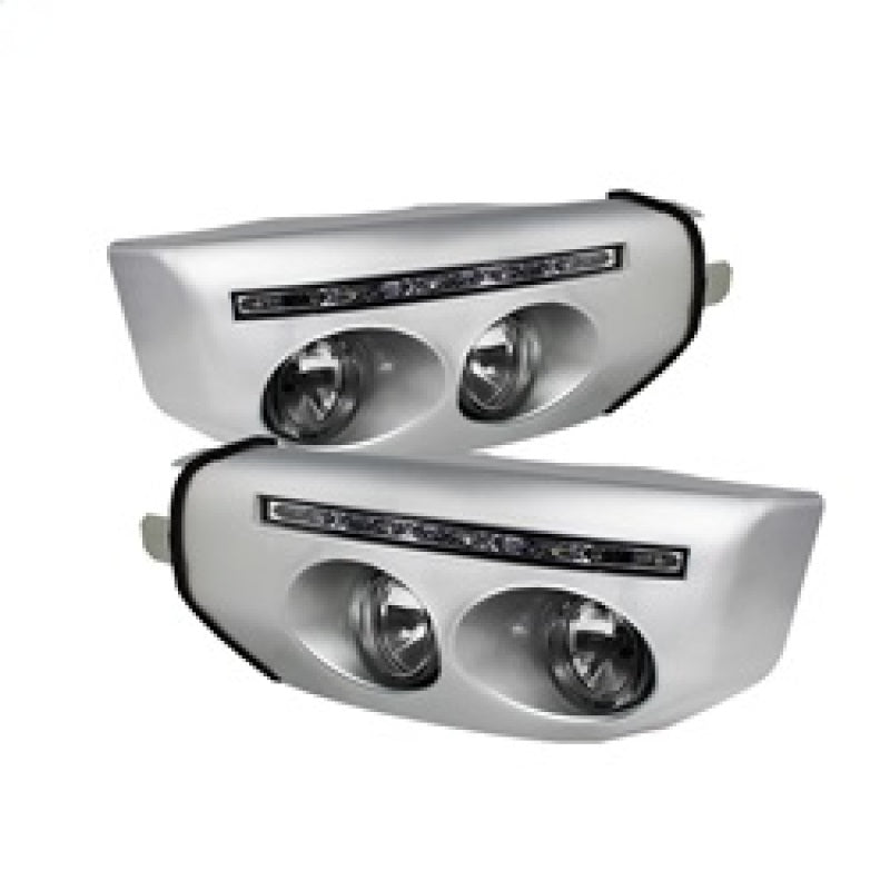 Spyder Toyota FJ Cruiser 07-14 Fog Lights W LED Daytime Running Lights w/swch- Clear FL-DRL-TFJ07-C - Mammoth Racing -