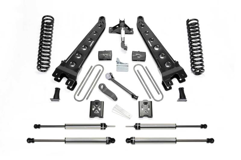 Fabtech 05-07 Ford F250 4WD w/Factory Overload 6in Rad Arm Sys w/Coils & Dlss Shks - Mammoth Racing -