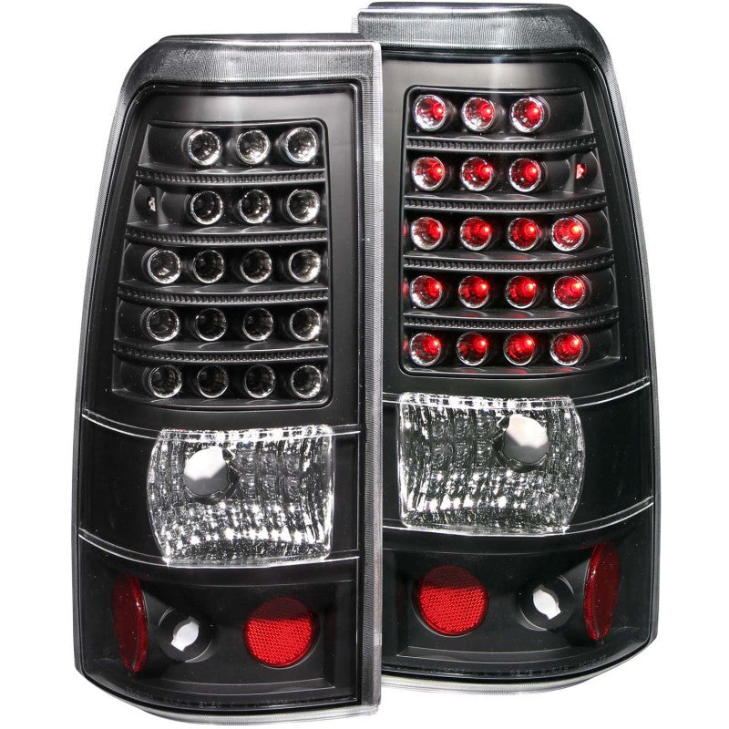 ANZO 1999-2007 Chevrolet Silverado 1500 LED Taillights Black - Mammoth Racing -
