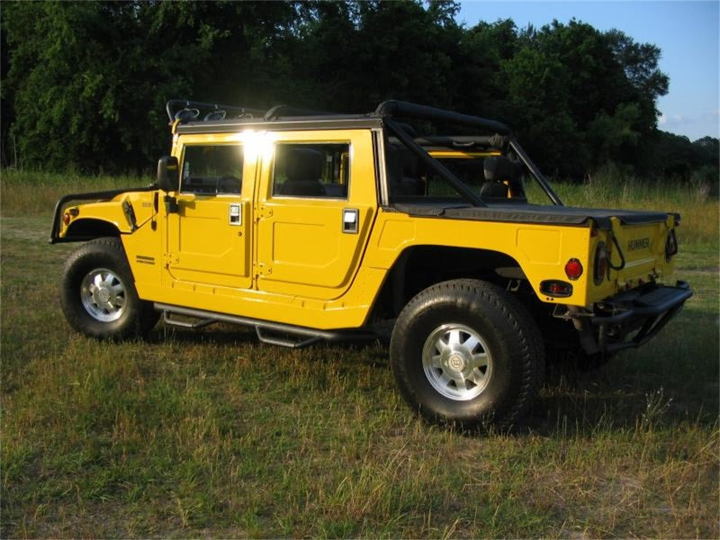 N-Fab Nerf Step 00-06 Hummer H1 SUV 4 Door - Tex. Black - W2W - 3in - Mammoth Racing -