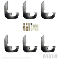 Westin 2014-2018 Chevrolet/GMC Silverado Sierra 1500 Dbl Crew Cab Running Board Mount Kit - Black - Mammoth Racing -