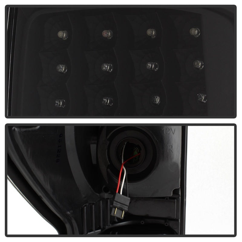 Xtune Toyota Tundra 07-13 LED Tail Lights Black ALT-ON-TTU07-LED-BK - Mammoth Racing -