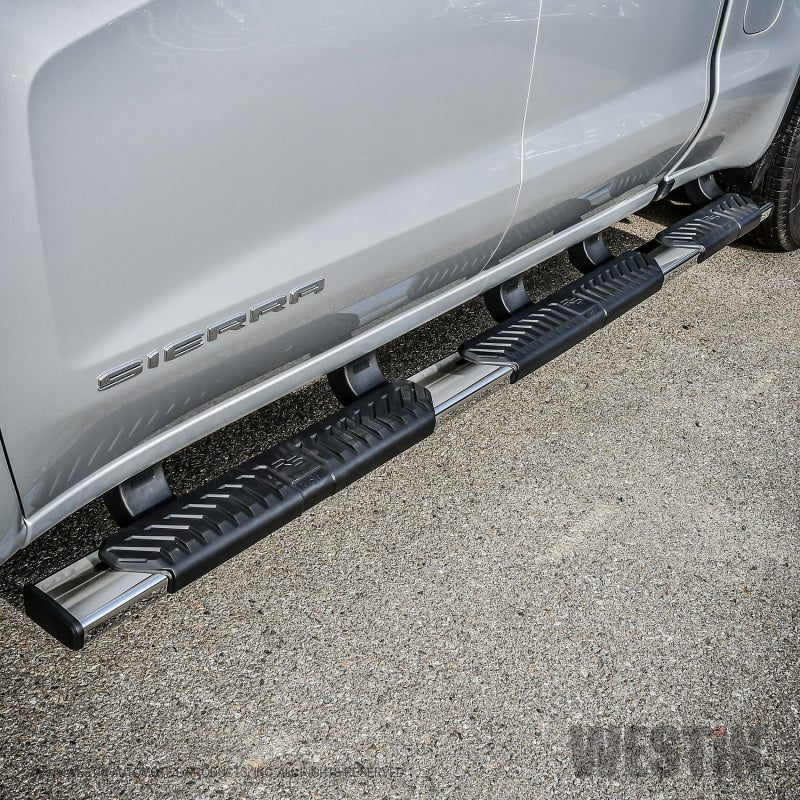 Westin 2019 Chevrolet Silverado/Sierra 1500 Crew Cab (5.5ft) R5 Modular Nerf Step Bars - SS - Mammoth Racing -