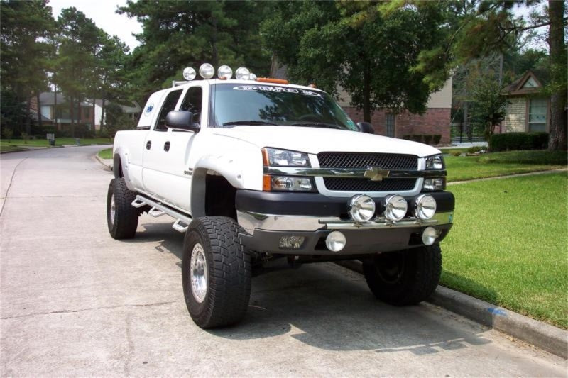 N-Fab Light Bar 99-02 Chevy Tahoe/Suburban 00-05 1500/2500/3500 - Gloss Black - Light Tabs - Mammoth Racing -