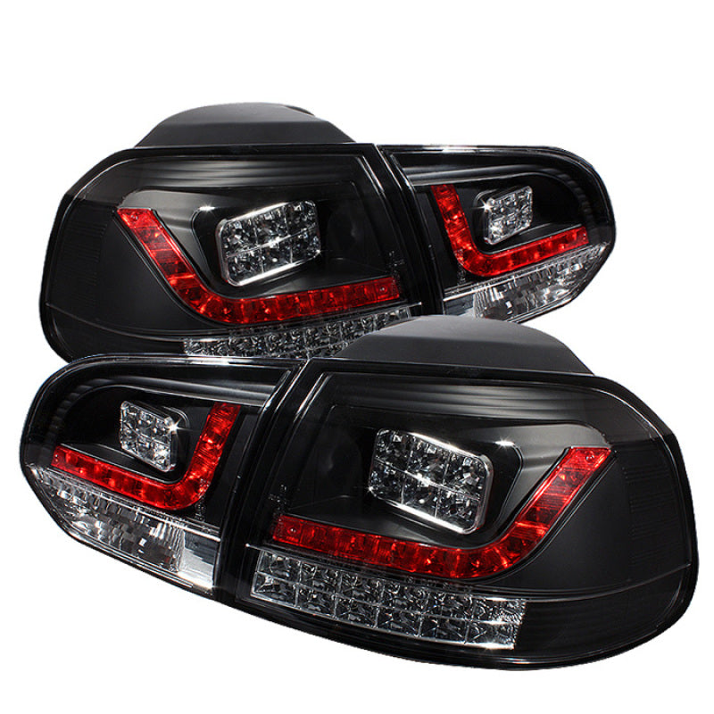 Spyder Volkswagen Golf/GTI 10-13 LED Tail Lights Black ALT-YD-VG10-LED-BK - Mammoth Racing -