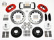 Wilwood Narrow Superlite 6R Front Hub Kit 12.88in Drilled Red 1968-1969 Mustang Disc Spindle - Mammoth Racing -