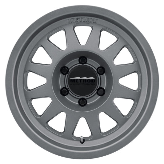 Method Mr704 17x8.5 0mm Offset 6x135 87mm CB Matte Titanium Wheel - Mammoth Racing -