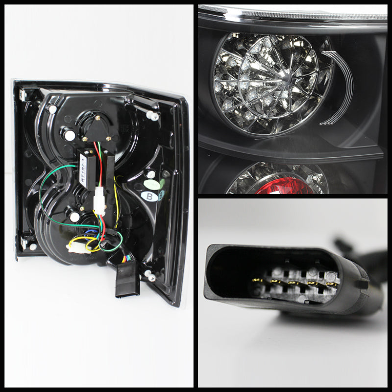 Spyder Land Rover Range Rover HSE 03-05 LED Tail Lights Black ALT-YD-LRRRH03-LED-BK - Mammoth Racing -