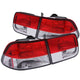 ANZO 1996-2000 Honda Civic Taillights Red/Clear - My Store
