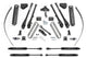 Fabtech 08-16 Ford F250 4WD w/o Factory Overload 8in 4Link Sys w/Coils & Stealth - Mammoth Racing -
