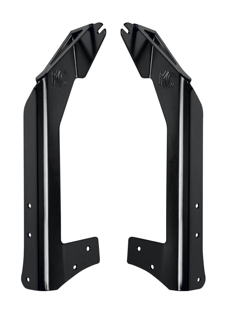 KC HiLiTES Jeep JK 50in. Overhead Xross Bar Light Mount (Bar Only/Req. Mount Brackets) - Black - Mammoth Racing -