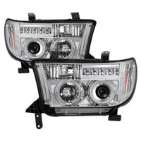 Spyder Toyota Tundra 07-13 Projector Headlights LED Halo LED Chrm PRO-YD-TTU07-HL-C - Mammoth Racing -