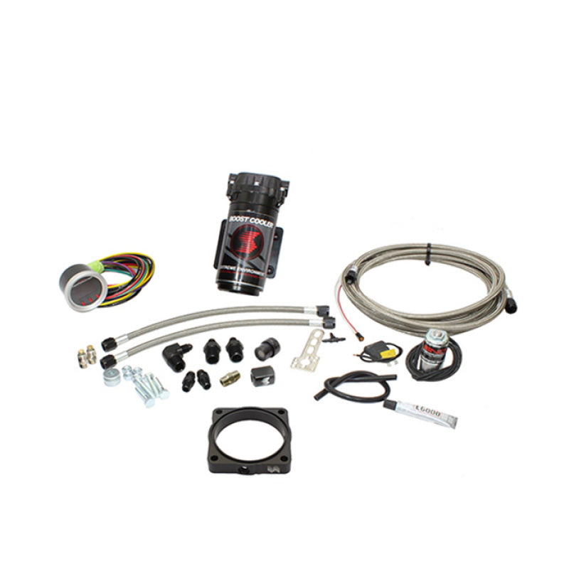 Snow Performance 08+ Charger Stg 2 Boost Cooler F/I Water Injection Kit (SS Brded Line/4AN) w/o Tank - My Store