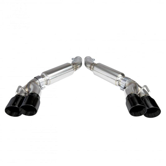 Kooks 2016 + Chevrolet Camaro SS LT1 3in Axle Back Exhaust System w/ Mufflers and Black Quad Tips - Mammoth Racing -