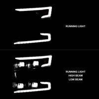 ANZO 19-22 Chevrolet Silverado 1500 LED Proj HL w/Lgt Bar SwBk Seq. Blk w/In. Light - Passenger Side - My Store