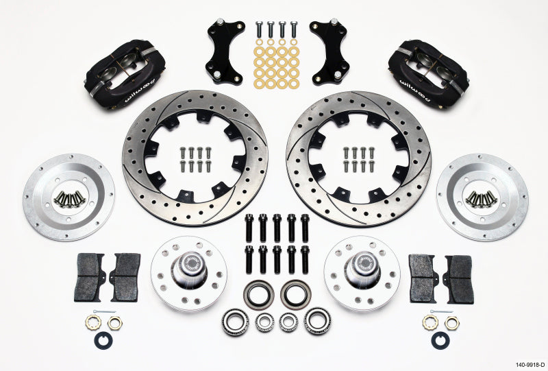 Wilwood Forged Dynalite Front Kit 12.19in Drilled WWE ProSpindle - My Store