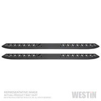 Westin 2019 Chevrolet Silverado/Sierra 1500 Crew Cab Thrasher Running Boards - Textured Black - Mammoth Racing -