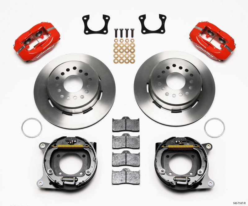 Wilwood Forged Dynalite P/S Park Brake Kit Red 58-64 Olds/Pontiac Ends - My Store