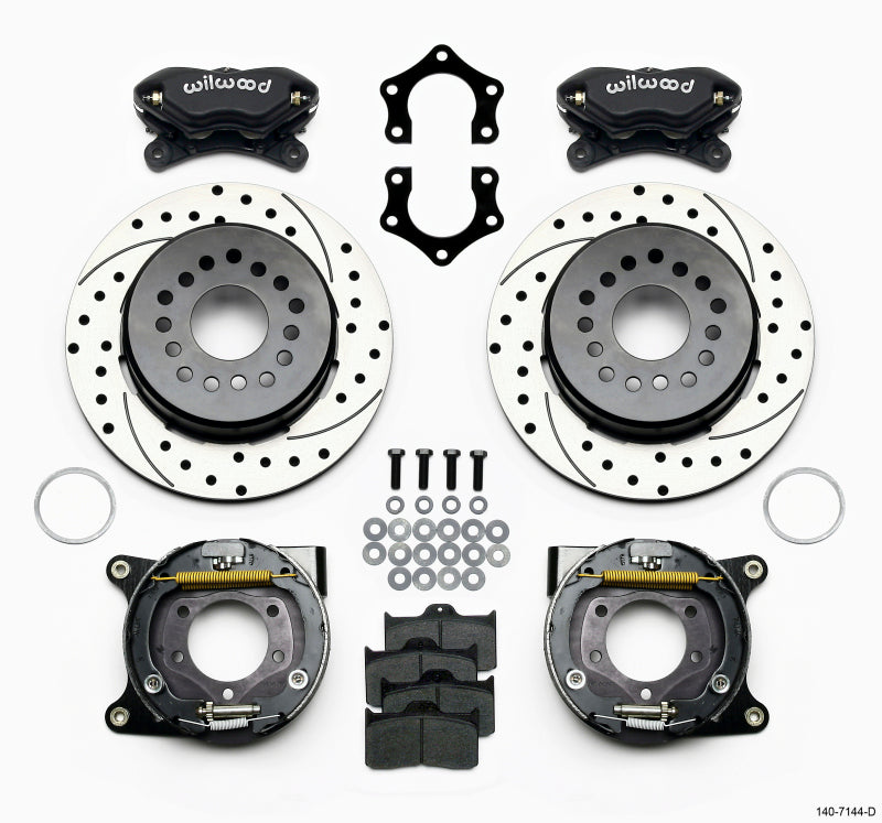 Wilwood Forged Dynalite P/S Park Brake Kit Drilled Mopar/Dana 2.36in Off w/Snap Ring Brng - My Store
