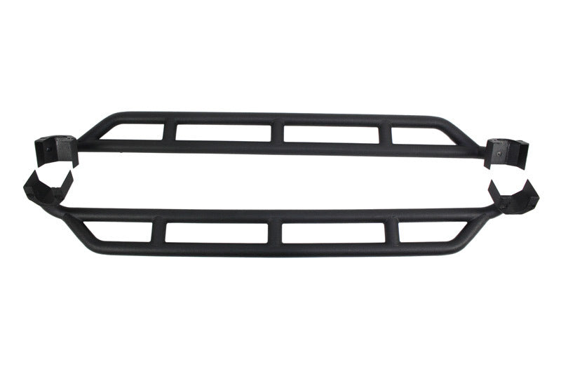 Fishbone Offroad 07-18 Jeep JK 2 Door Wrangler JK Steel Rock Sliders - Blk Textured Powdercoat - Mammoth Racing -