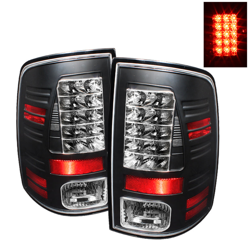 Spyder Dodge Ram 1500 09-14 10-14 LED Tail Lights Incandescent only - Blk ALT-YD-DRAM09-LED-BK - Mammoth Racing -