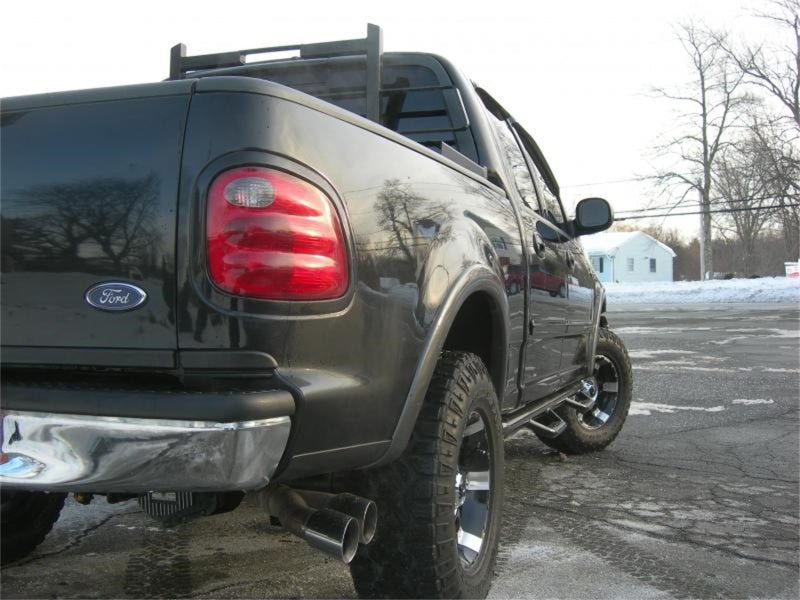 N-Fab Nerf Step 01-03 Ford F-150/Lobo SuperCrew 5.5ft Bed - Gloss Black - W2W - 3in - Mammoth Racing -