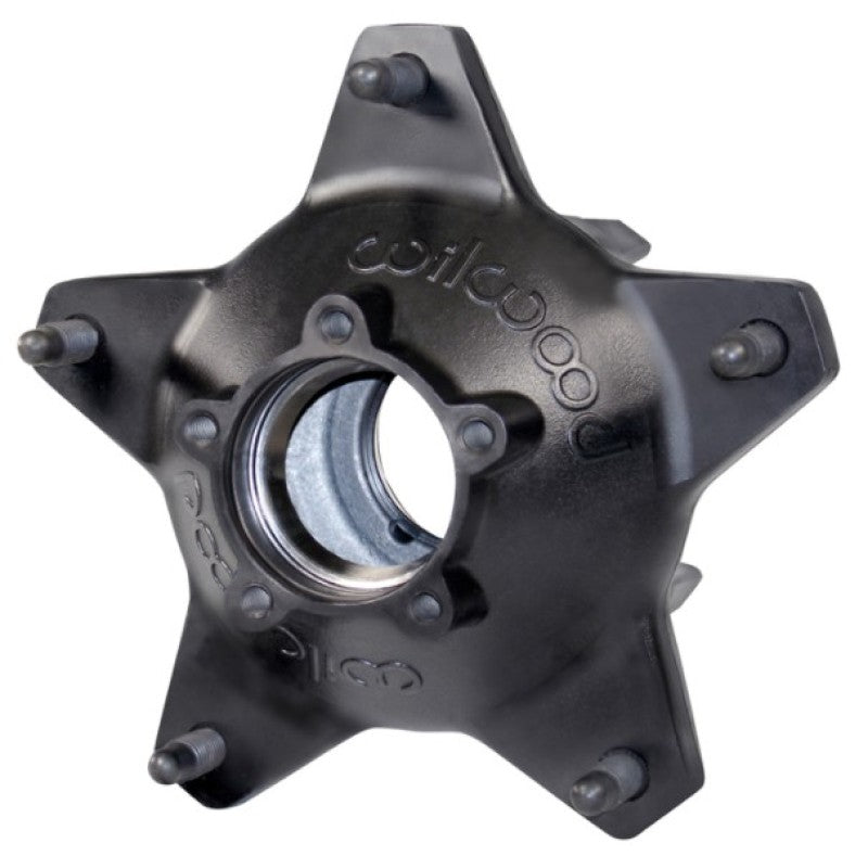 Wilwood Hub-Starlite 55 Rear - Standard Offset 5/8 C Studs-Drilled-Black-Less Races - My Store