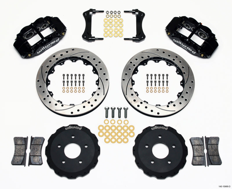 Wilwood Narrow Superlite 6R Front Hat Kit 13.06in Drilled Backdraft Cobra (bmw E36 Based) - Mammoth Racing -
