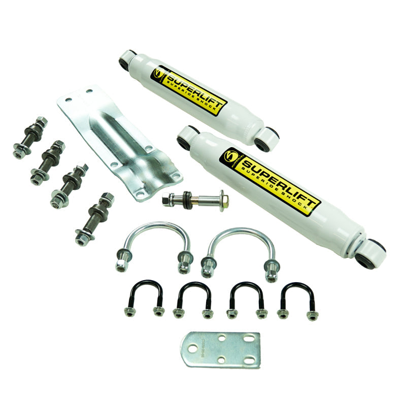 Superlift 73-91 GM 1/2 and 3/4 Ton 4WD Vehicles Solid Axle Dual Steering Stabilizer Kit - Mammoth Racing -