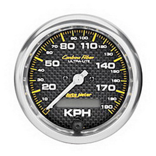 Autometer Carbon Fiber 85.7mm 190 KPH Range Speedometer Elect. Programmable Gauge - My Store