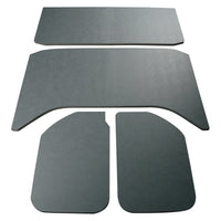 DEI 11-18 Jeep Wrangler JK 4-Door Leather Look Headliner Gray 4 Piece - Mammoth Racing -