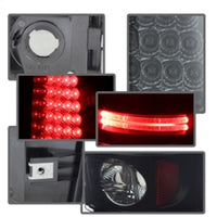 Spyder Chevy Silverado 1500 99-02 (Not Fit Stepside) LED Tail Lights Blk Smke ALT-YD-CS99-LED-BSM - Mammoth Racing -