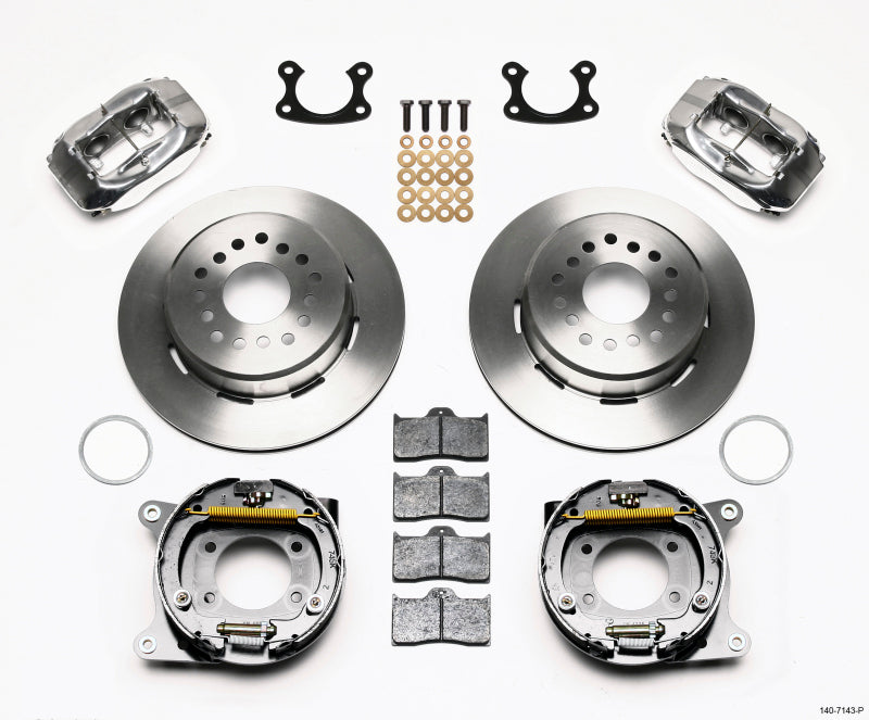 Wilwood Forged Dynalite P/S Park Brake Kit Polished Small Ford 2.66in Offset - My Store