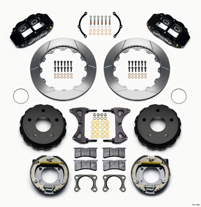 Wilwood Narrow Superlite 4R Rear P-Brk Kit 12.88in Big Ford New 2.38in Off Bronco 5 x 5.50 - My Store