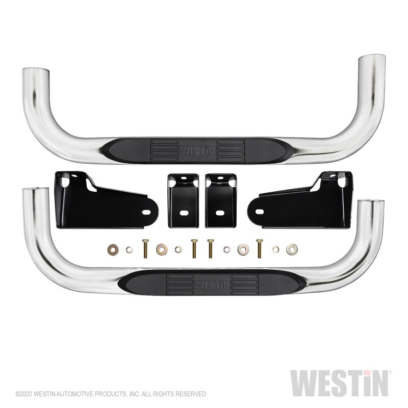 Westin 19-20 Chevy/GMC Silverado/Sierra 1500 Regular Cab E-Series 3 Nerf Step Bars - Stainless Steel - Mammoth Racing -