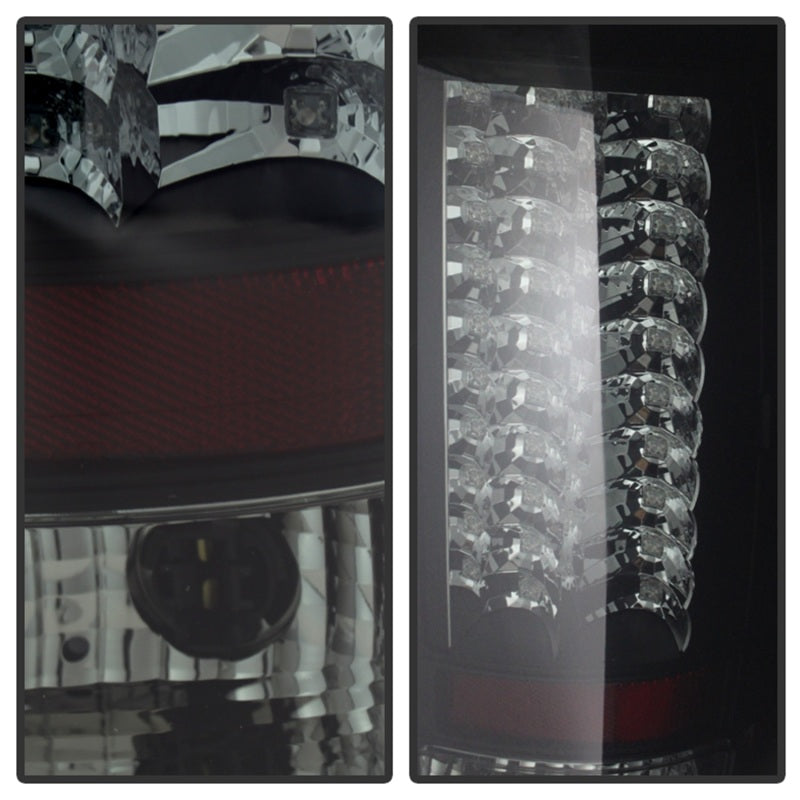 Spyder GMC Sierra 07-13 (Not 3500 Dually 4 Rear Wheels)LED Tail Lights Blk Smke ALT-YD-GS07-LED-BSM - Mammoth Racing -