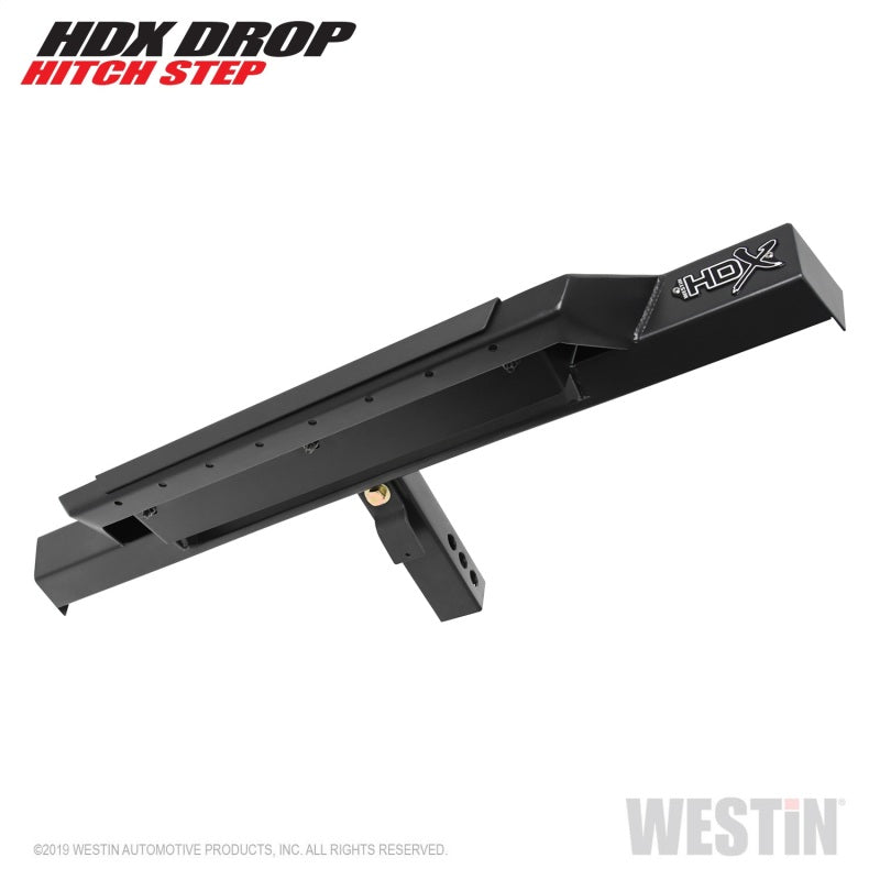 Westin HDX Drop Hitch Step 34in Step 2in Receiver - Textured Black - Mammoth Racing -