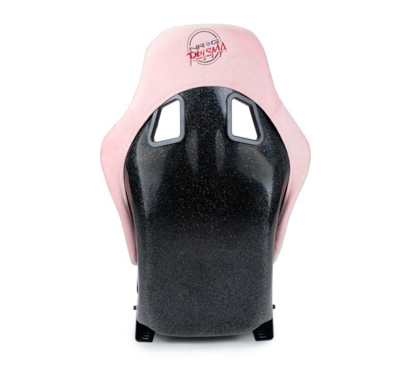 NRG FRP Bucket Seat Prisma Edition w/ Pearlized Back and Pink Alcantara (Medium) - My Store