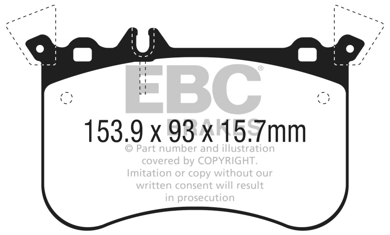 EBC 2014+ Mercedes-Benz CLA45 AMG 2.0L Turbo Redstuff Front Brake Pads - My Store